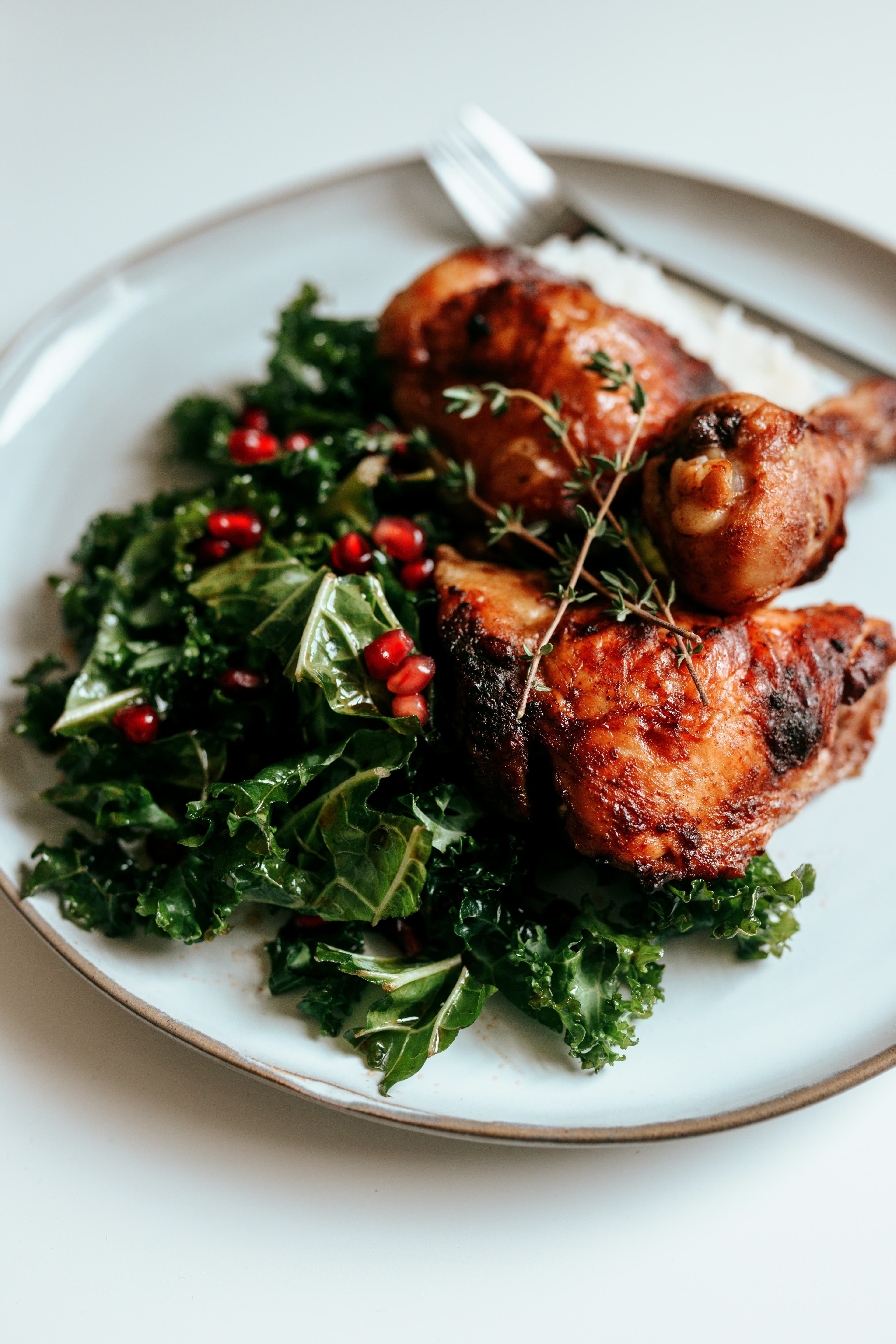Roasted Chicken & Greens